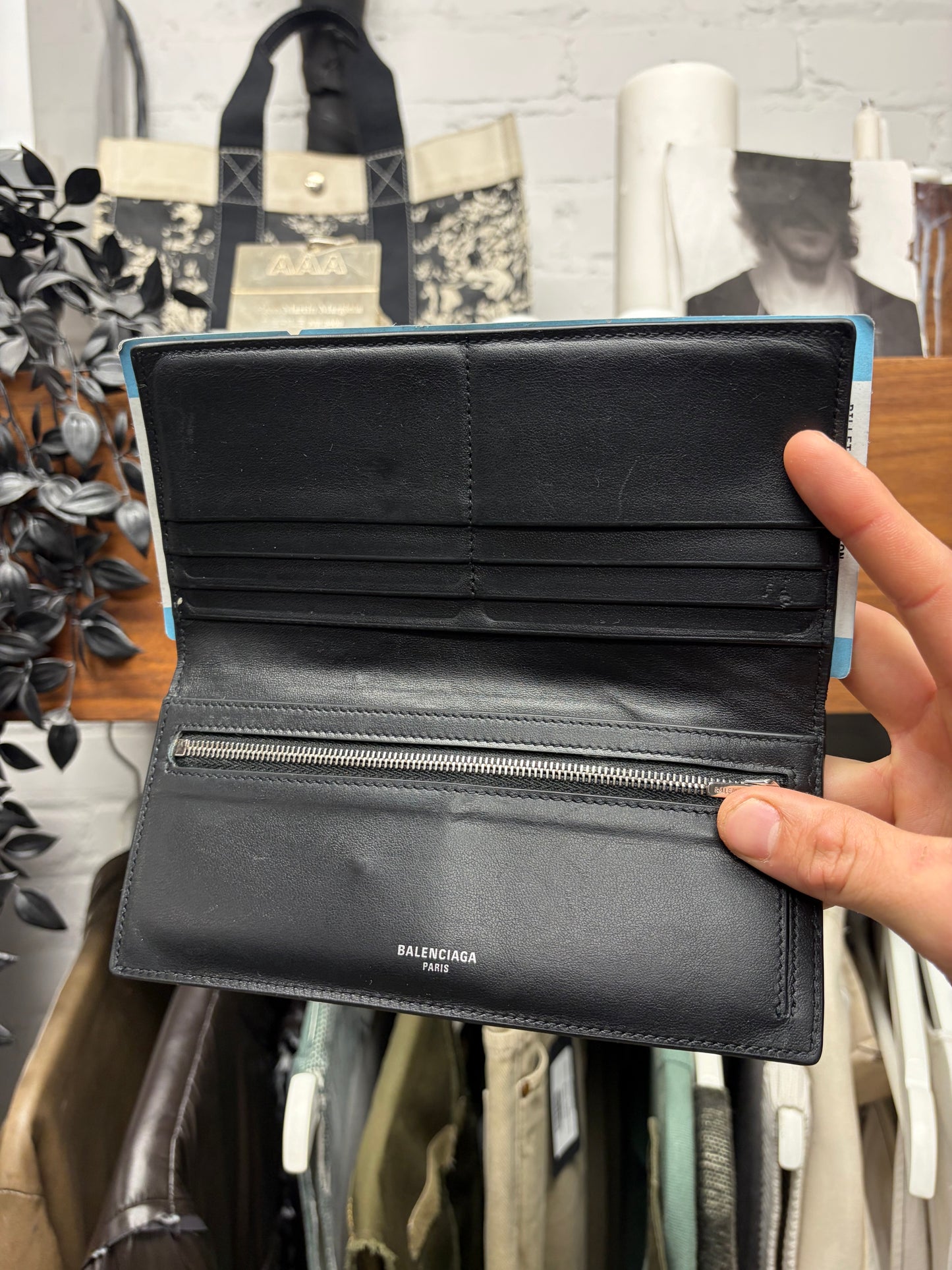 SS2024 Balenciaga ‘Passport’ Leather Long Wallet