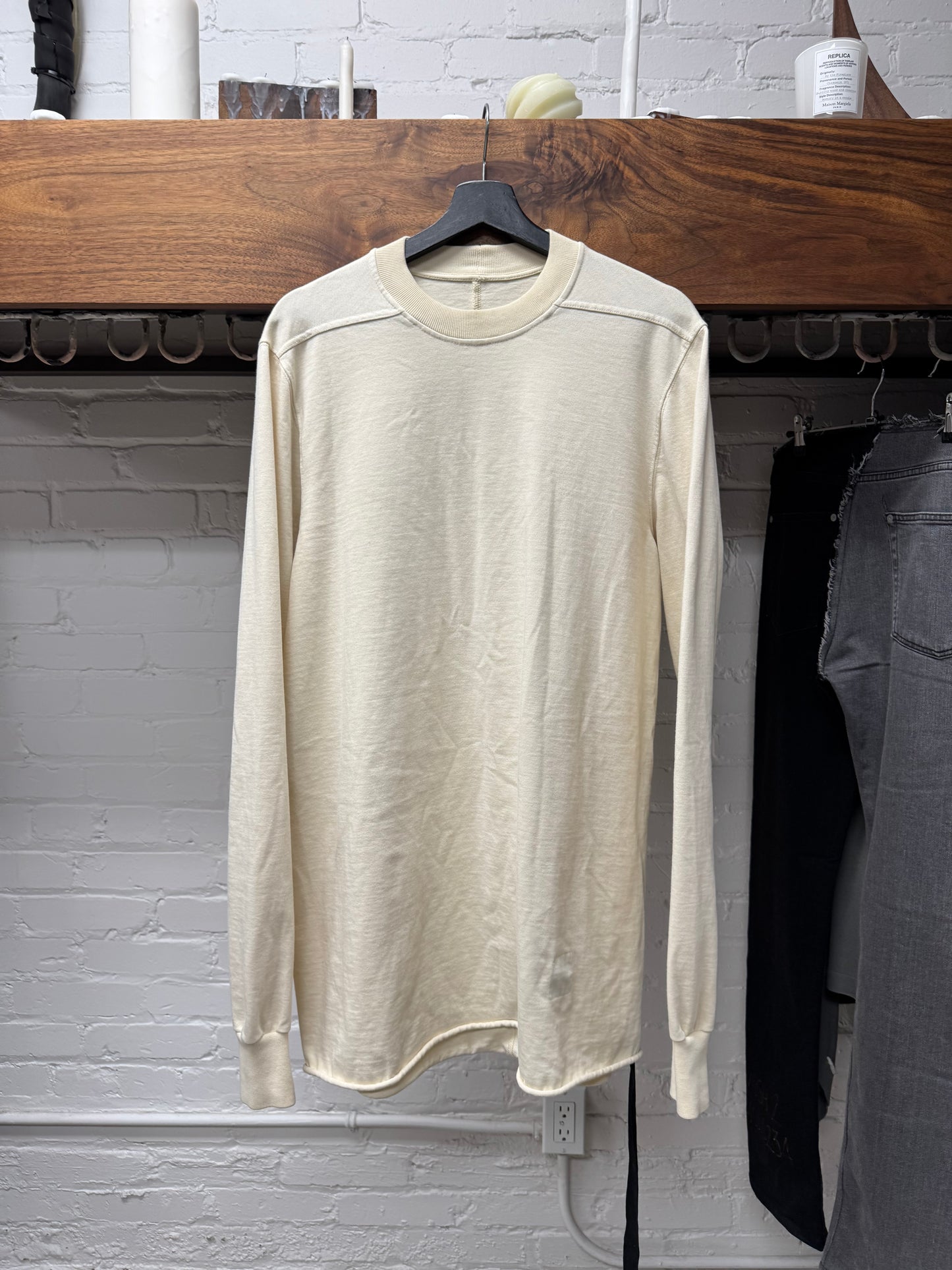 Rick Owens ‘Natural’ Cream White Sweatshirt
