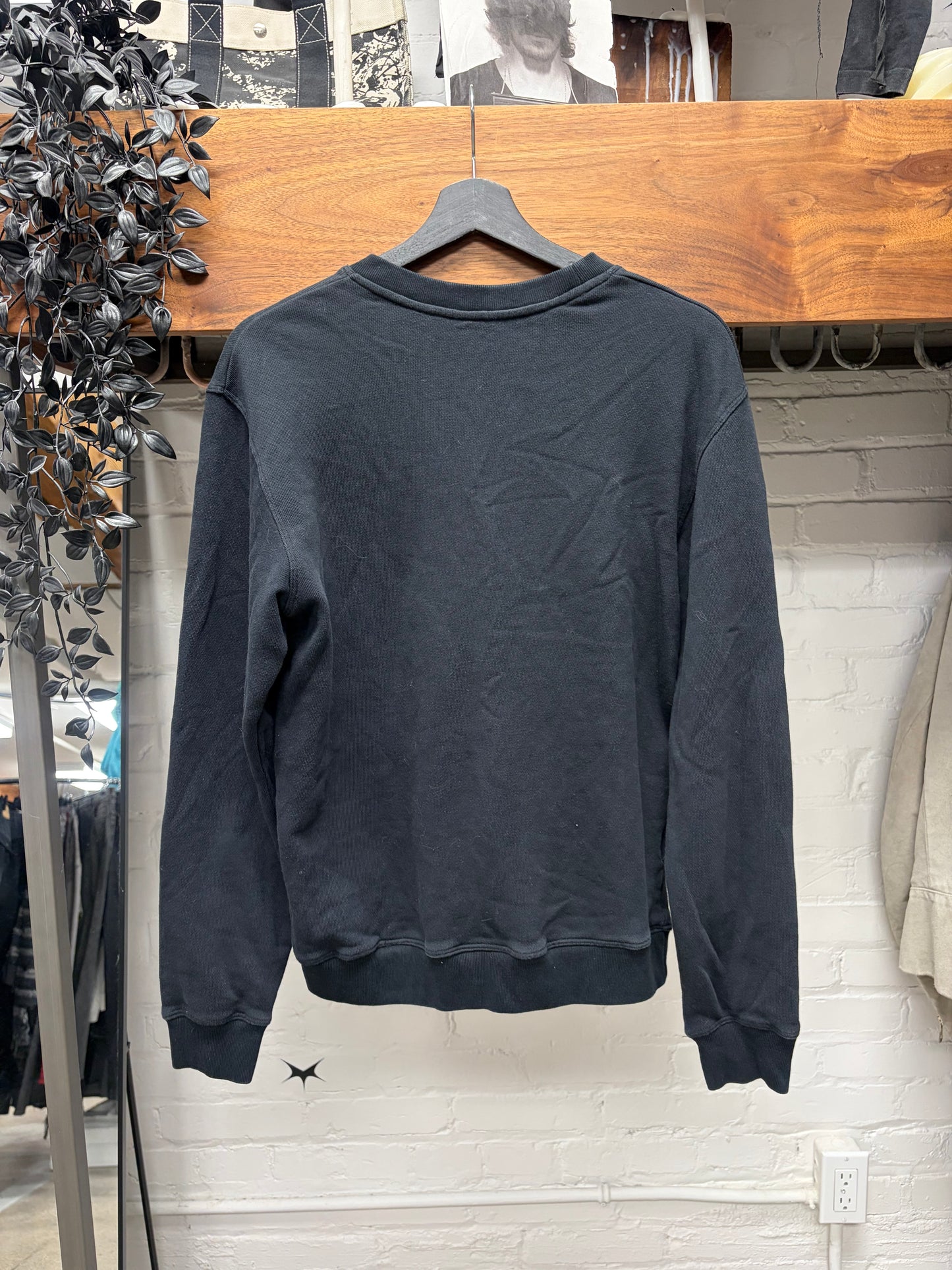 Loewe ‘Anagram’ Embroidered Logo Black Sweatshirt