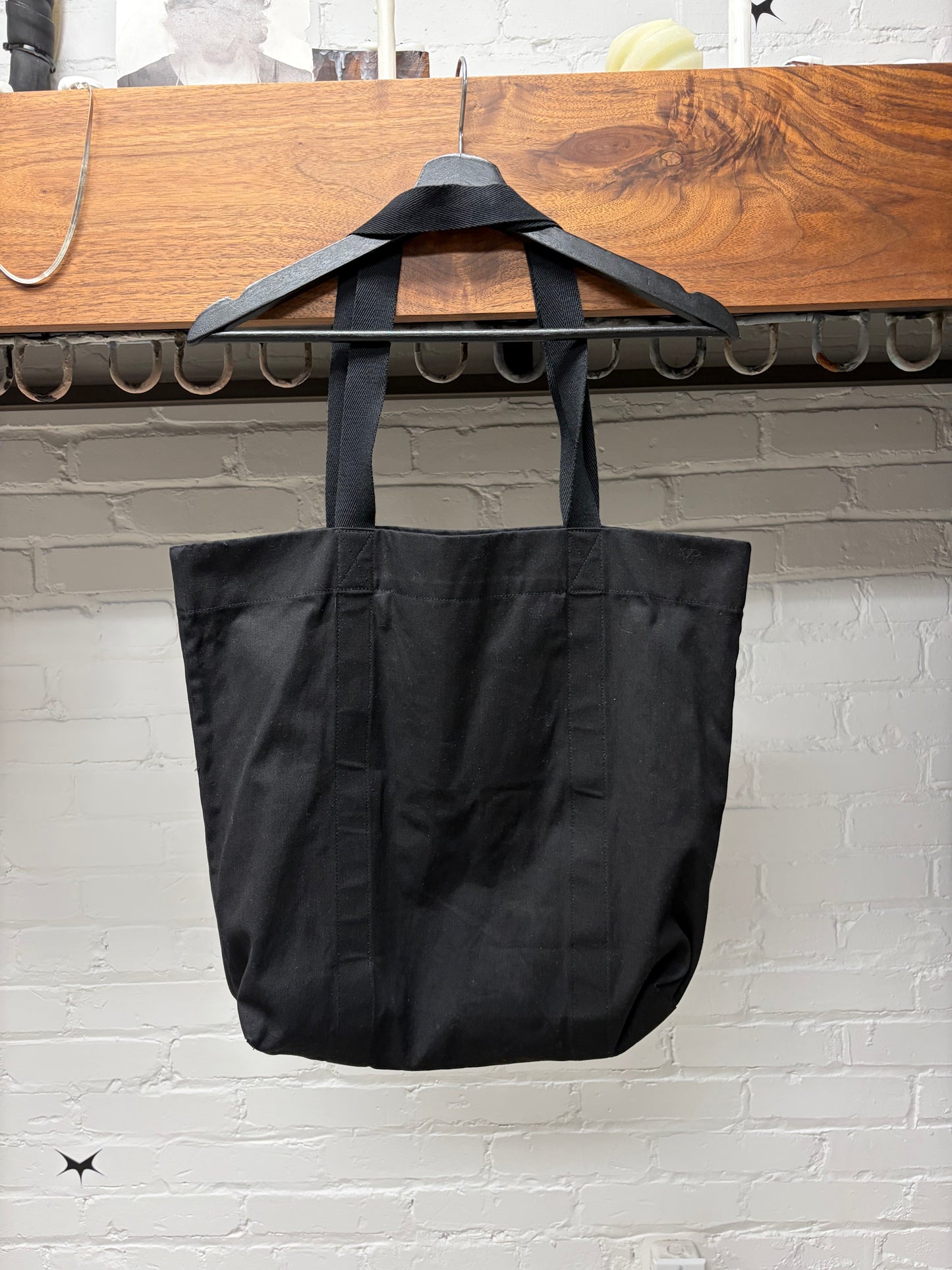 Yohji Yamamoto Black Canvas Tote Bag