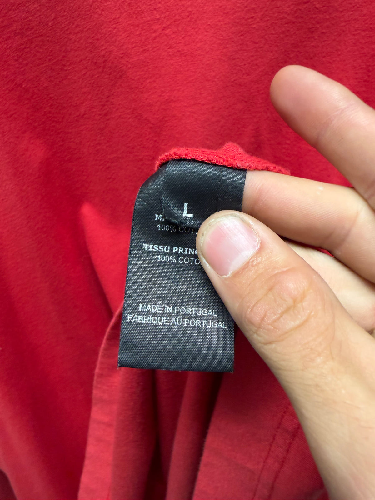 AW2018 Vetements ‘Love me to Death’ Red/Black Tombstone Graphic Long Sleeve Shirt