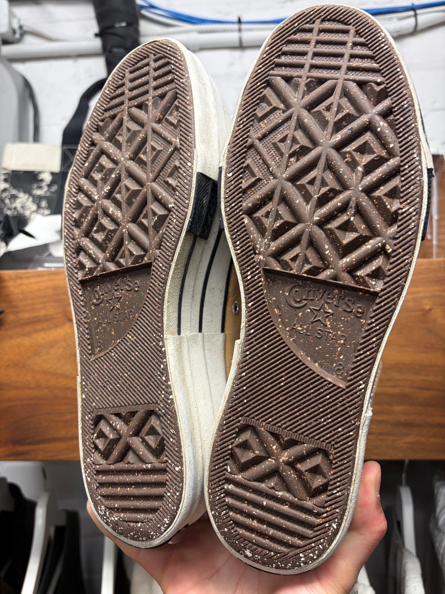 Rick Owens x Converse ‘DBL DRKSTAR’ Platform High Top Sneakers