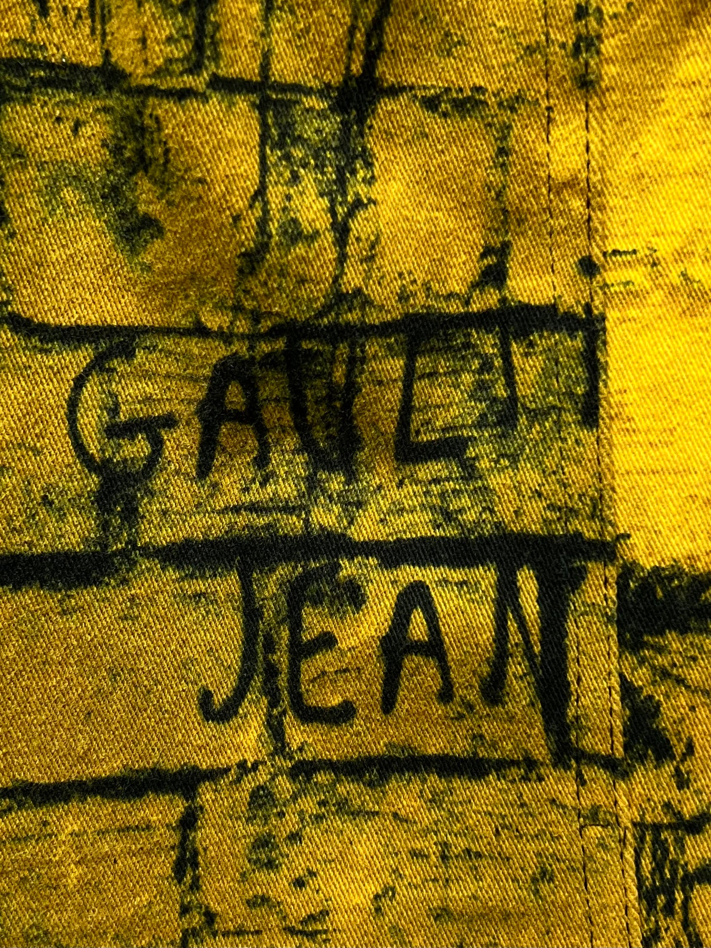 AW1997 Jean Paul Gaultier ‘Fight Racism’ Brick Denim Skirt