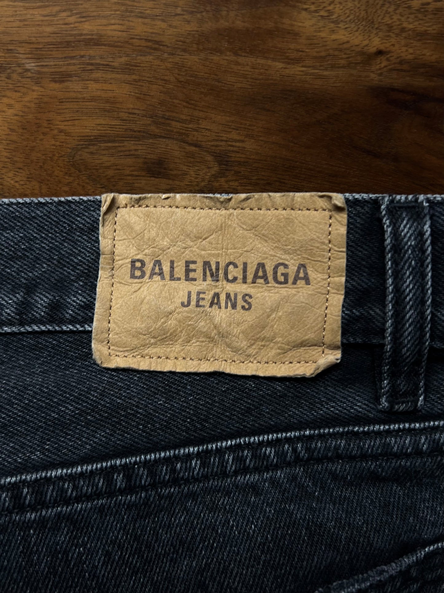 2021 Balenciaga ‘Washed Grey’ Organic Twill Denim