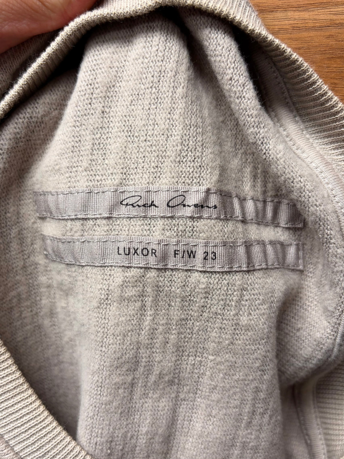 AW2023 Rick Owens ‘Luxor’ Dust Sweatshirt