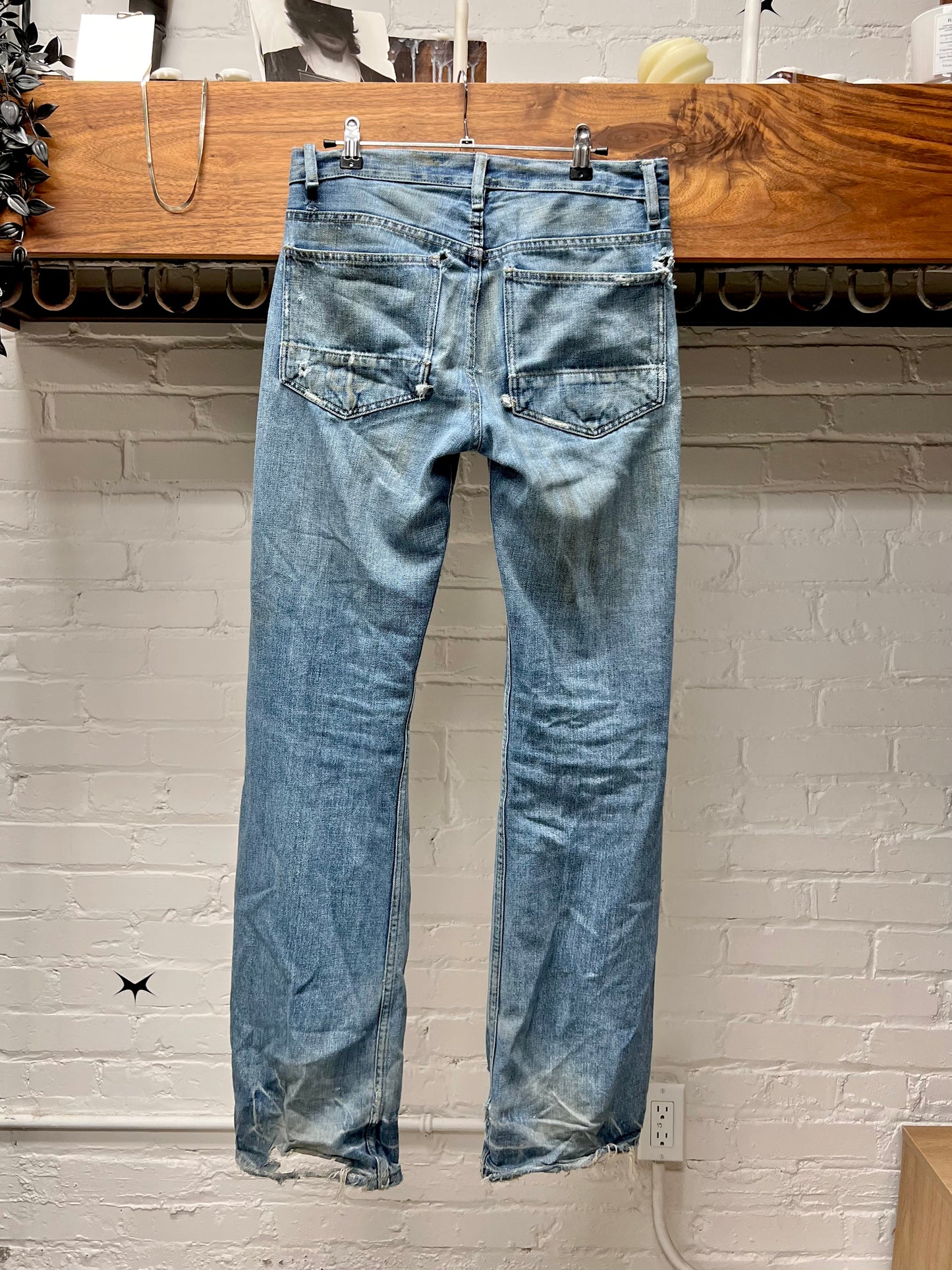 2000s Rick Owens ‘Slab’ Bootcut Carpenter Denim