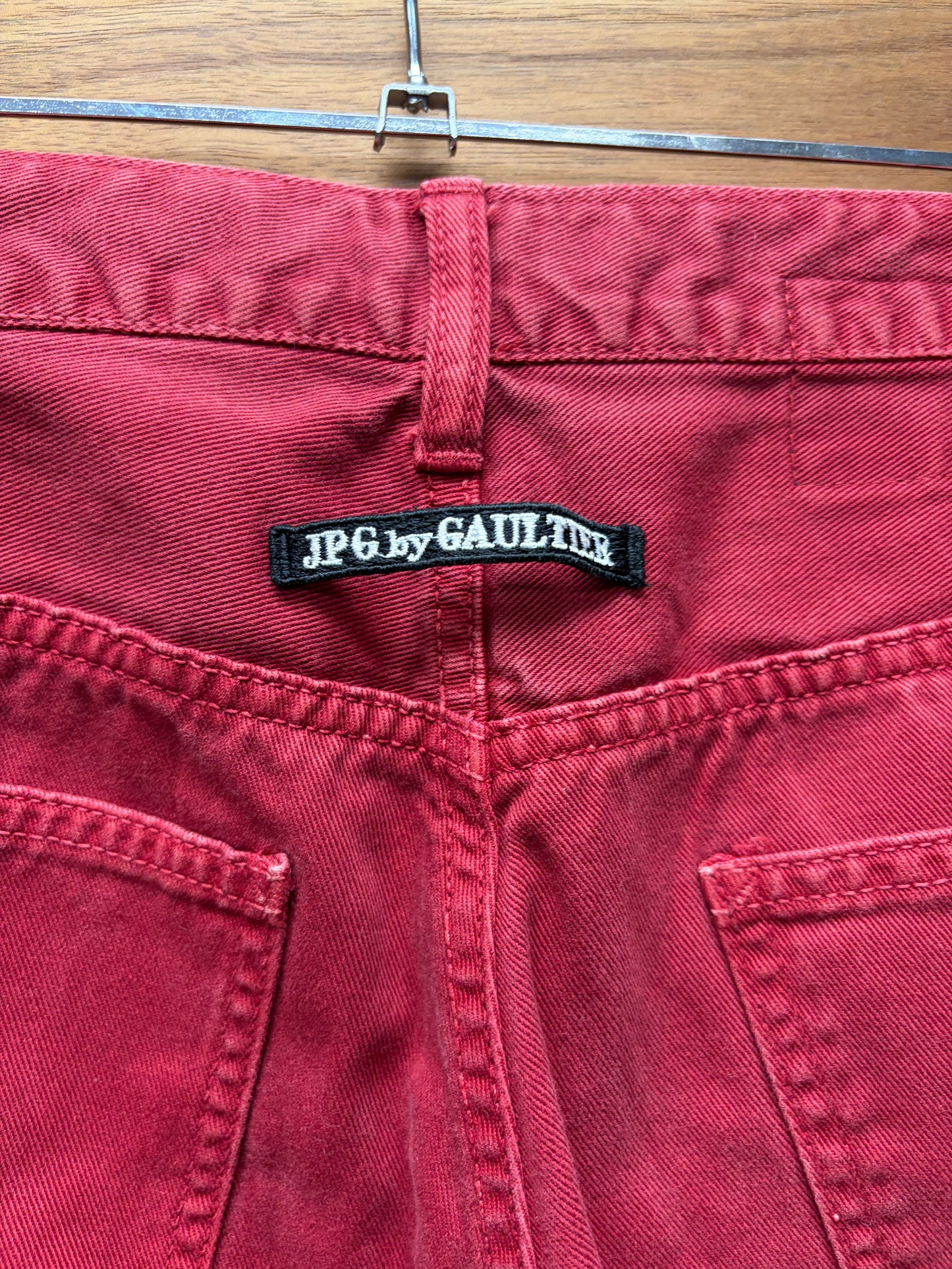 Vintage Jean Paul Gaultier Red Skinny Jeans