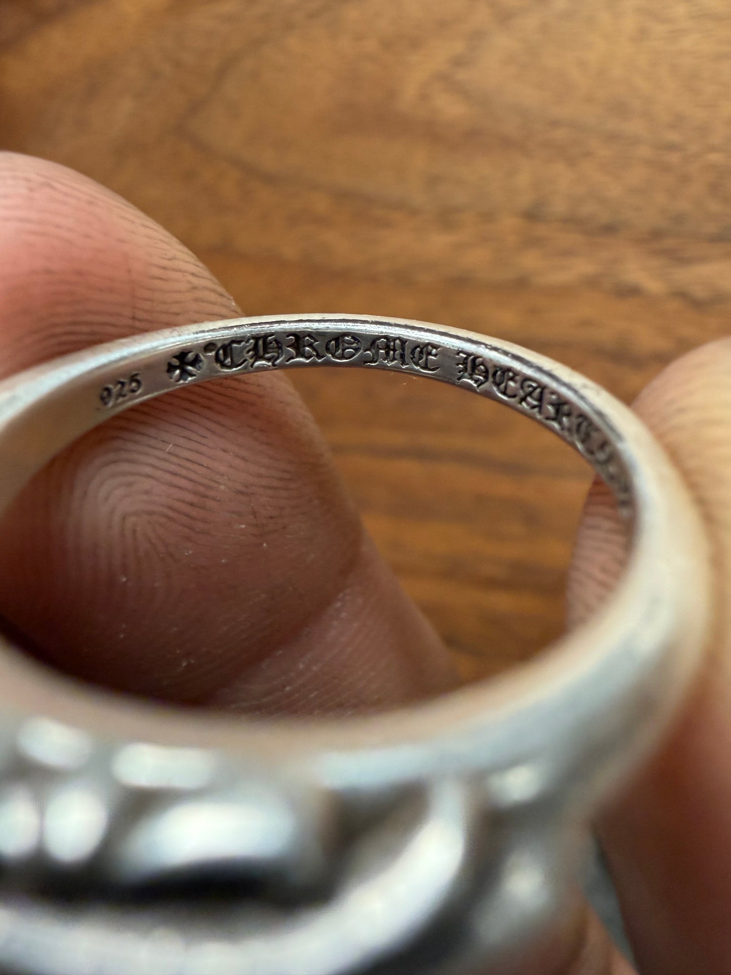Chrome Hearts ‘Floral Cross’ 925 Silver Ring