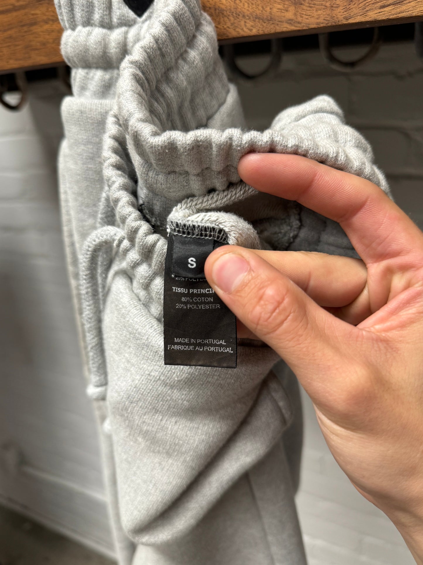 AW2017 Vetements ‘11 Inch Gun Club’ Grey Cotton Sweatpants