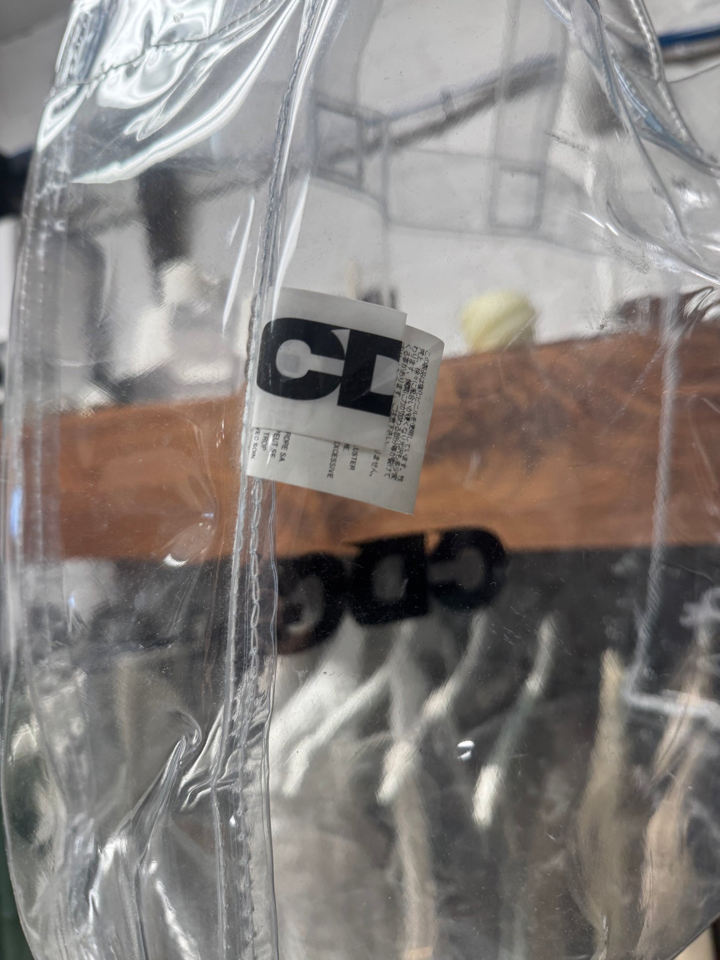 Comme Des Garçons ‘CDG’ PVC Tote Bag