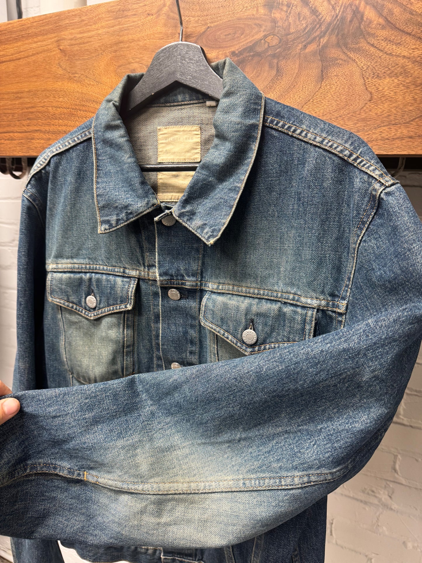 OG Helmut Lang ‘Vintage Wash’ Blue Denim Trucker Jacket