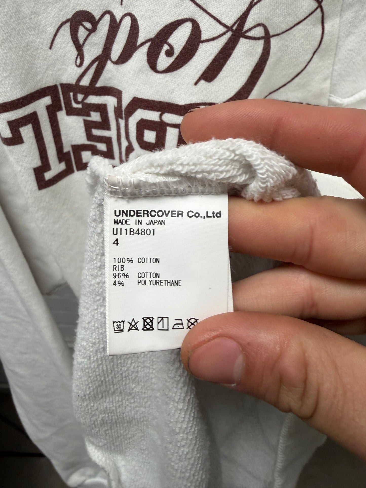 SS2022 Undercover ‘Paper Doll’ Reconstructed Sweatshirt Cotton Crewneck