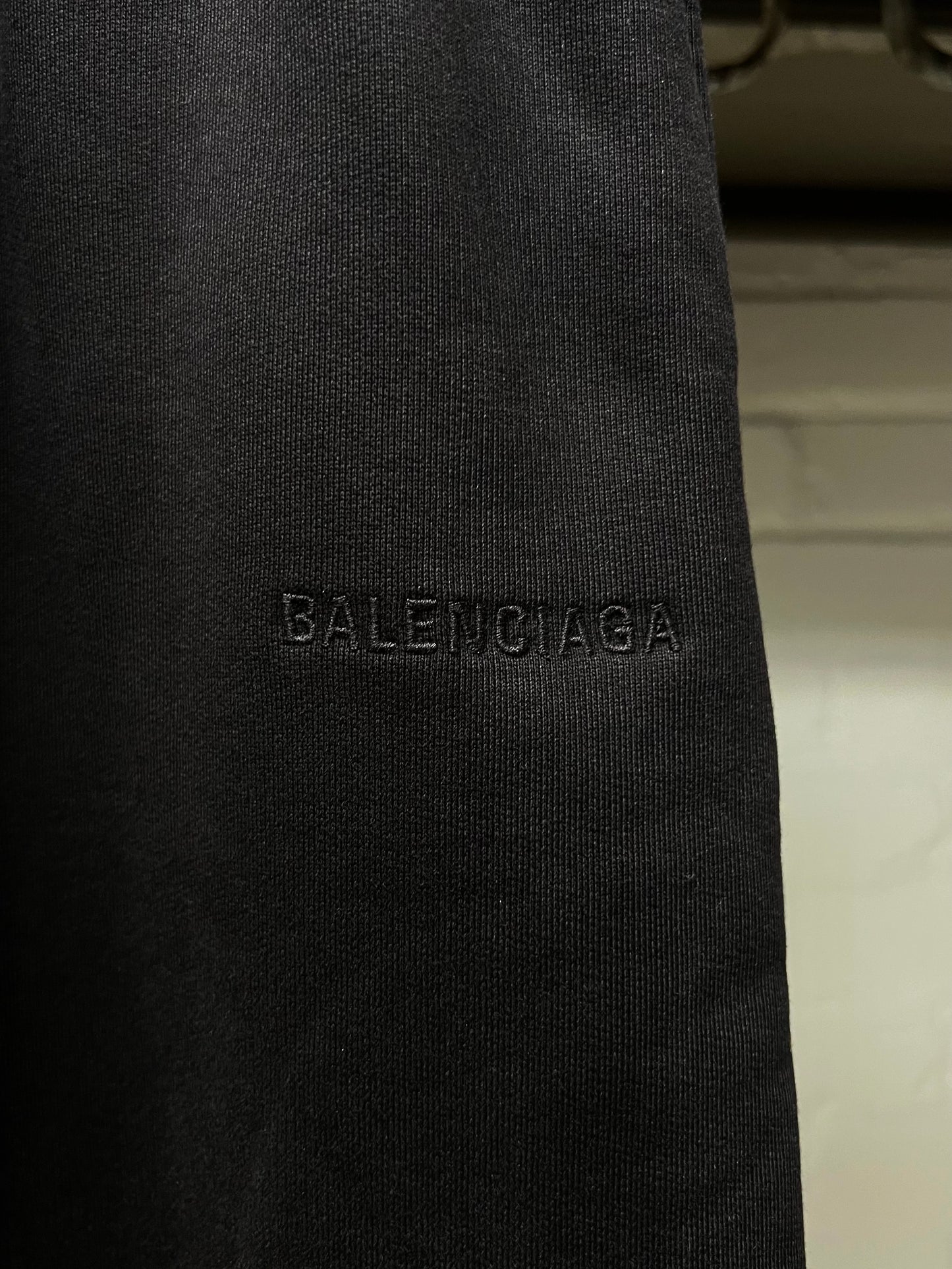 2023 Balenciaga Basic Logo Black Sweatpants