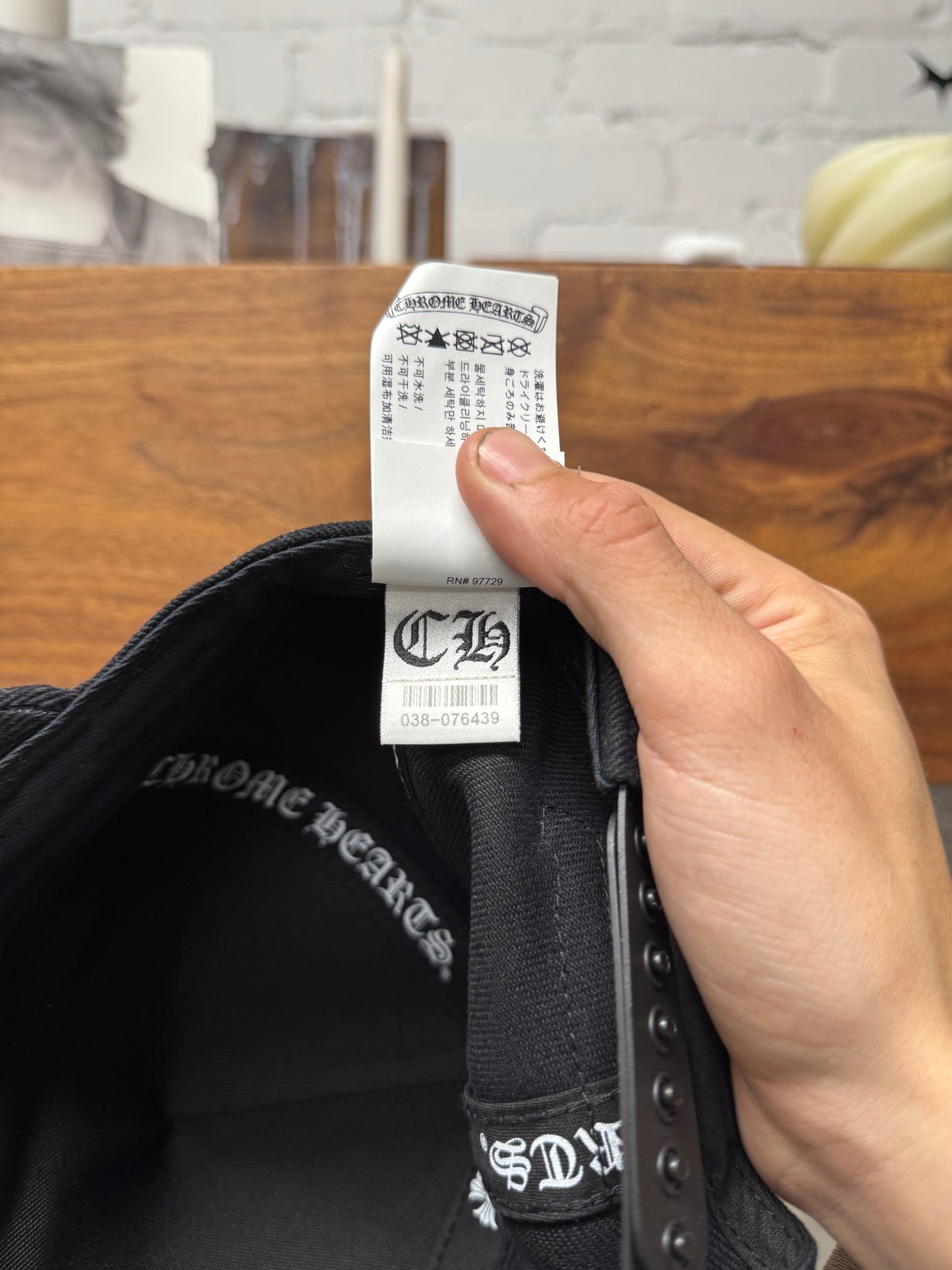 Chrome Hearts ‘RS3’ Triple Cross Black Trucker Hat