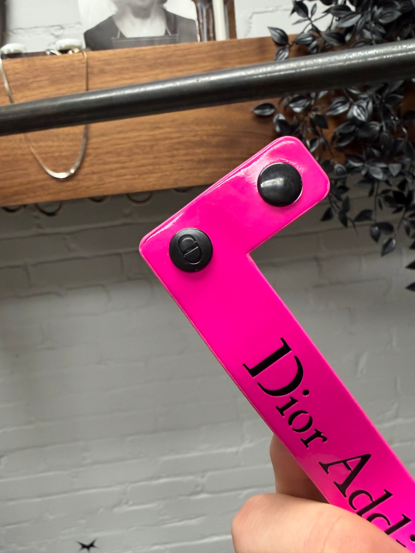 2000s Dior ‘Dior Addict’ Hot Pink Snap Bracelet