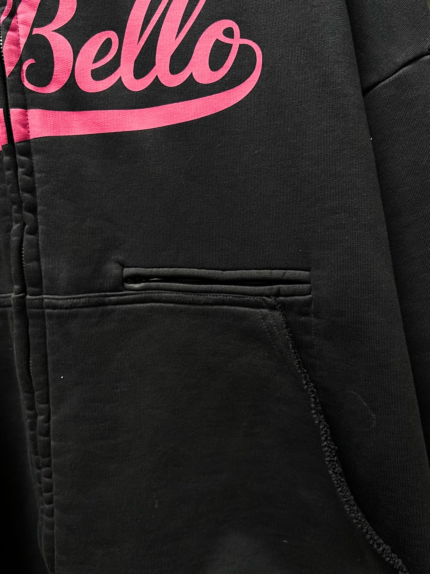 AW2024 Balenciaga ‘Ciao Bello’ Oversized Thrash Distressed Zip Up Hoodie