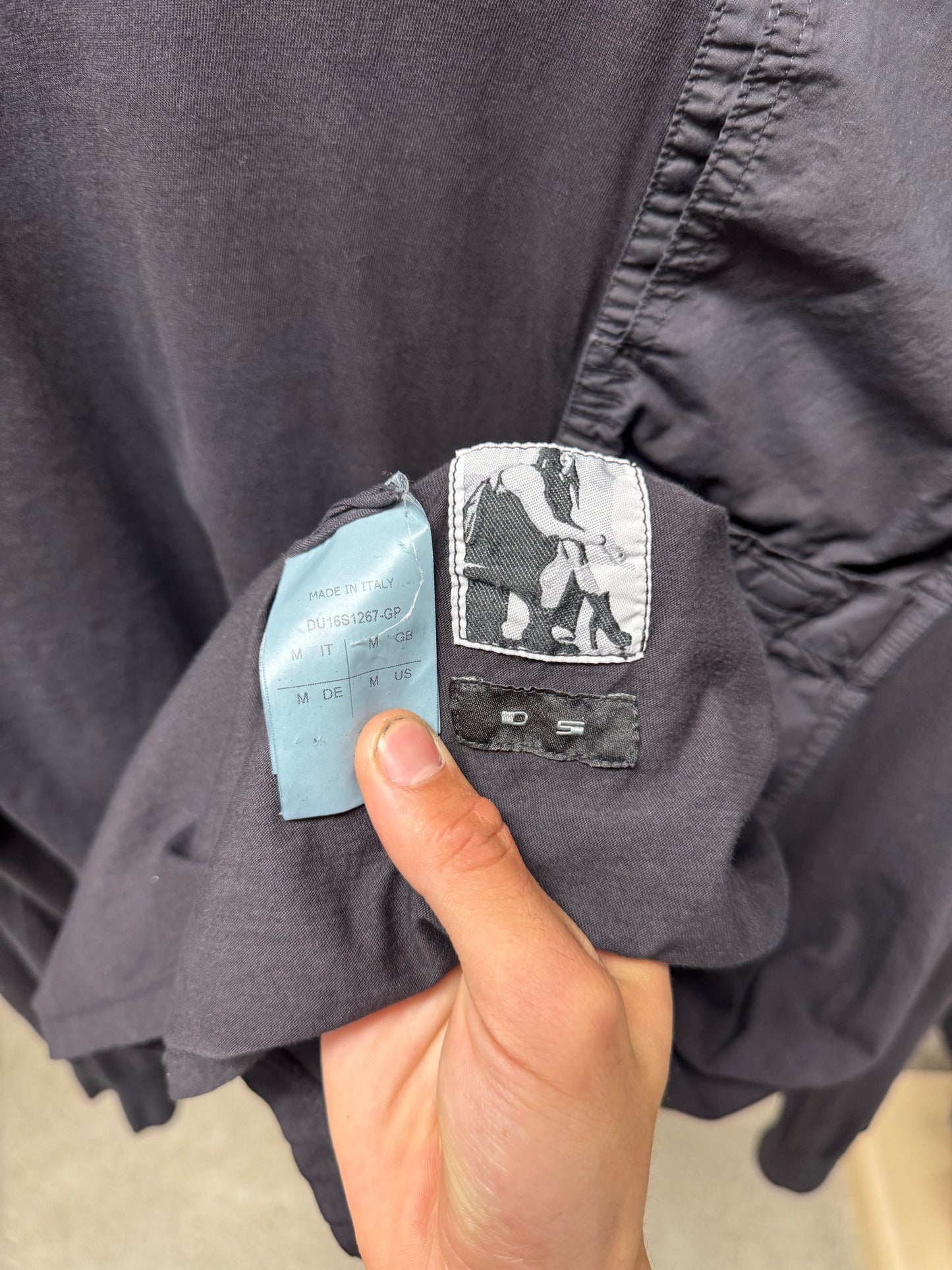 SS2016 Rick Owens ‘Fog-Pocket’ Long Sleeve Shirt