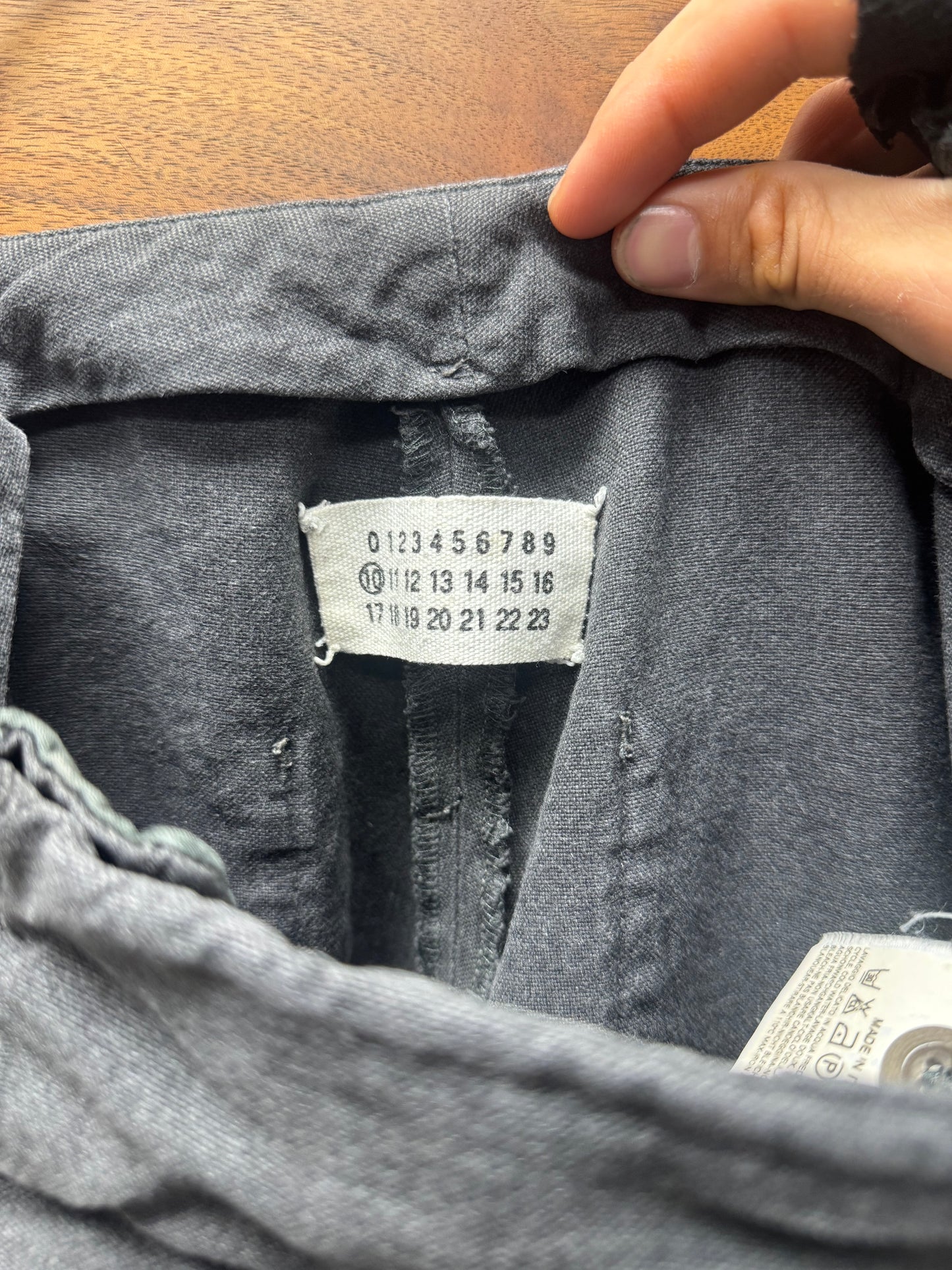 SS2003 Maison Martin Margiela ‘No Side Seam’ Wide Leg Pants