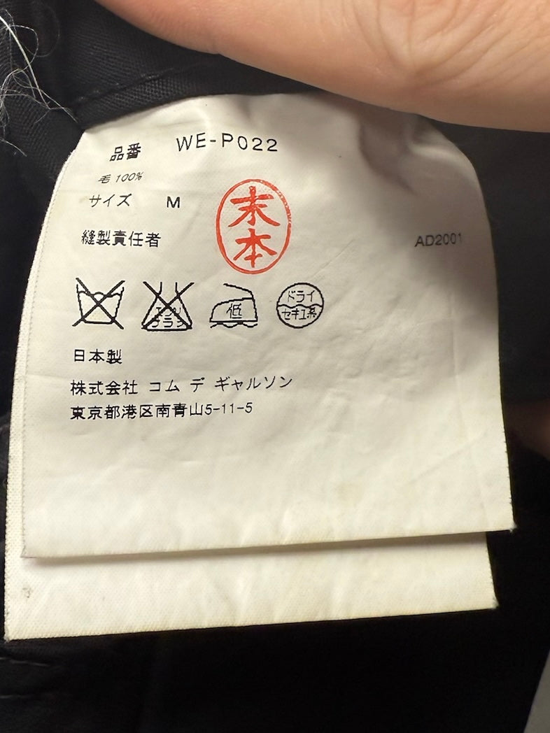 SS2002 Junya Watanabe x Levi’s ‘Earth’s Parasites’ Poem Black Trousers