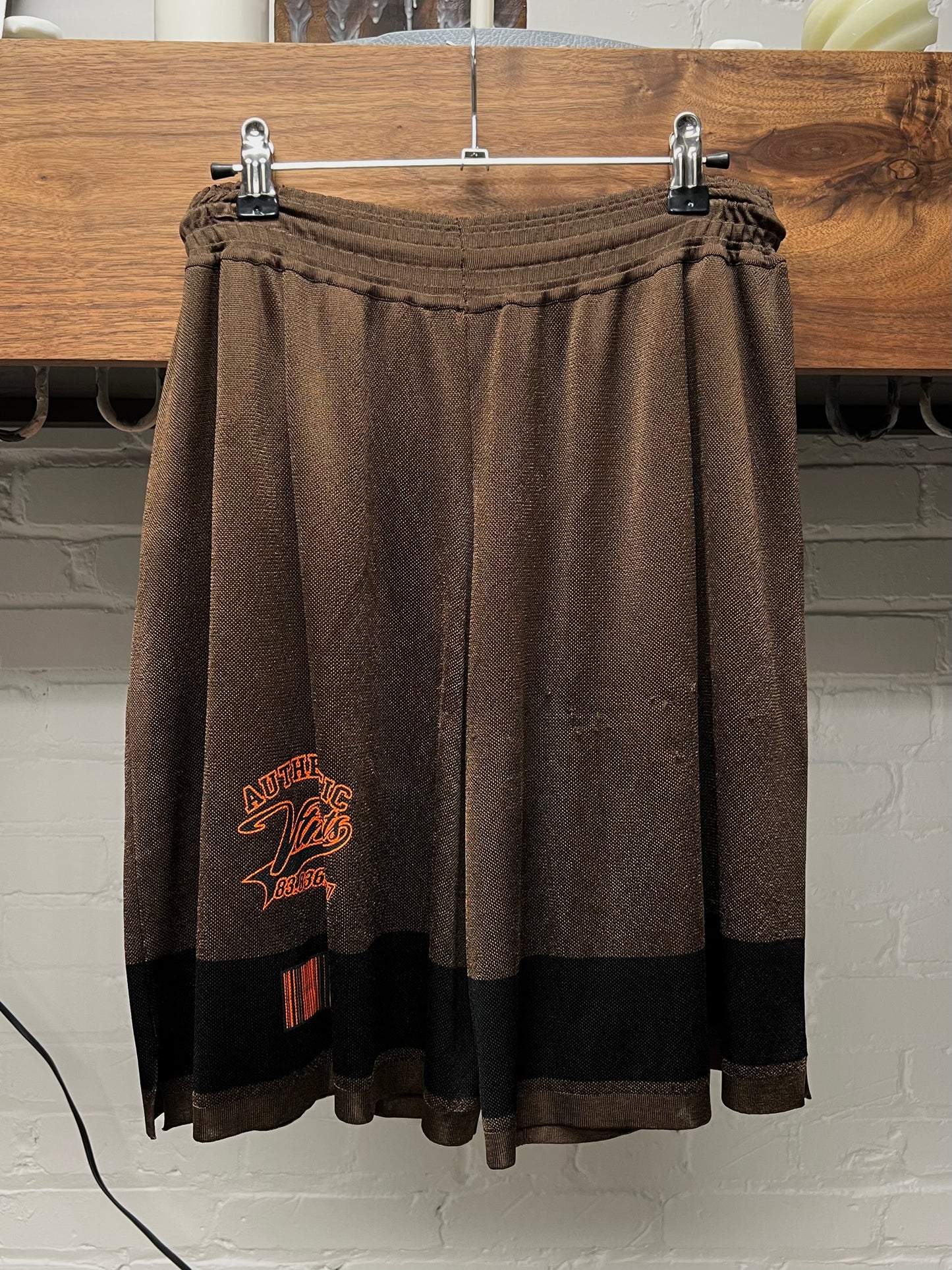 Vetements Baseball Logo Mesh Athletic Shorts