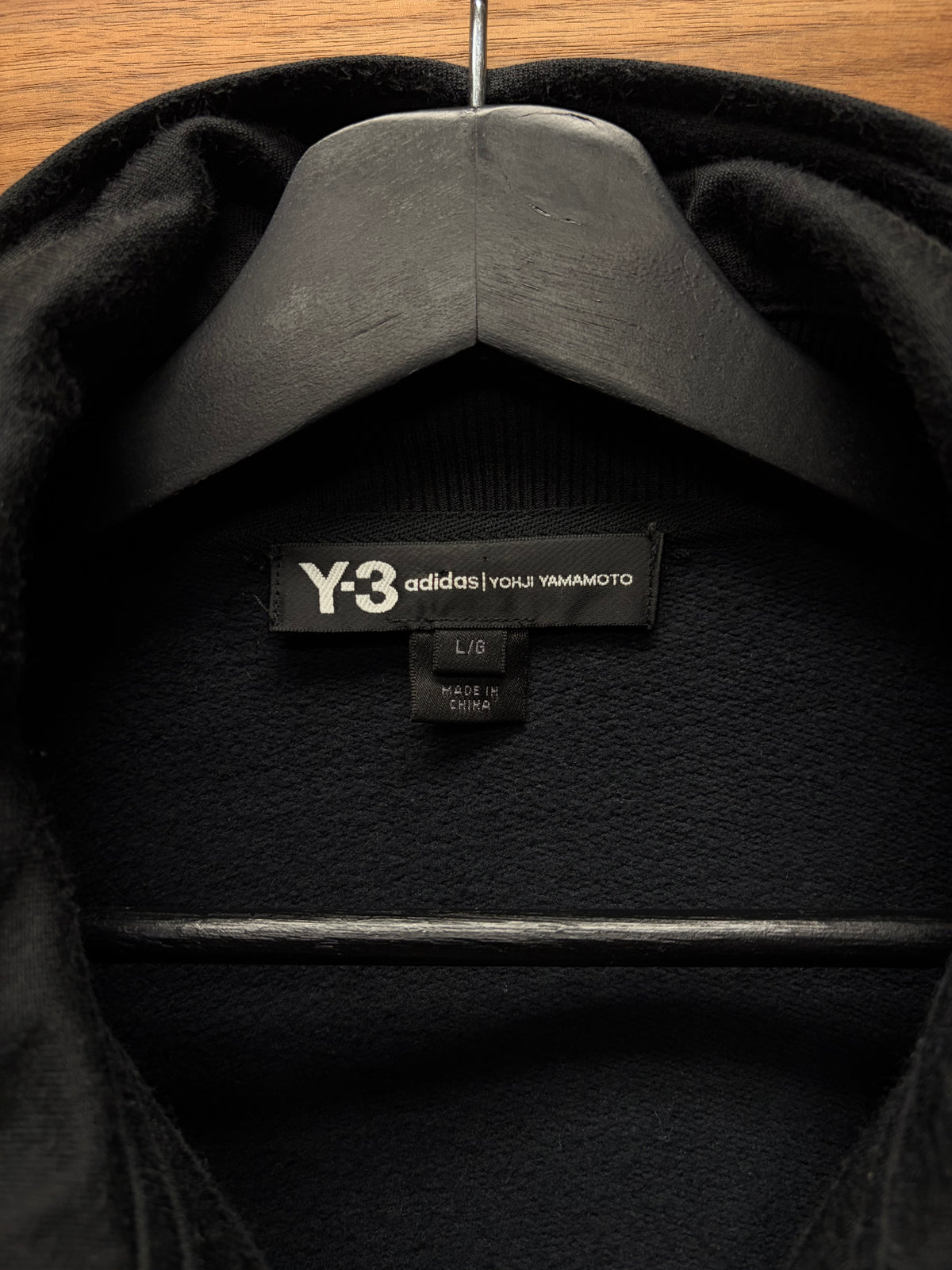 Y-3 by Yohji Yamamoto Black Zip-Up Track Jacket