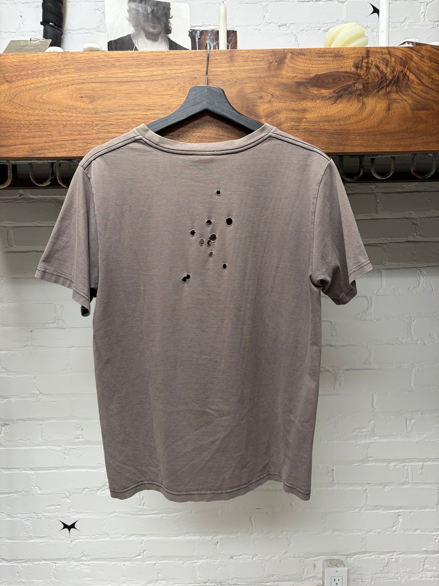 Number (N)ine ‘School of Visual Comedy’ Shotgun Distressed Graphic T-Shirt