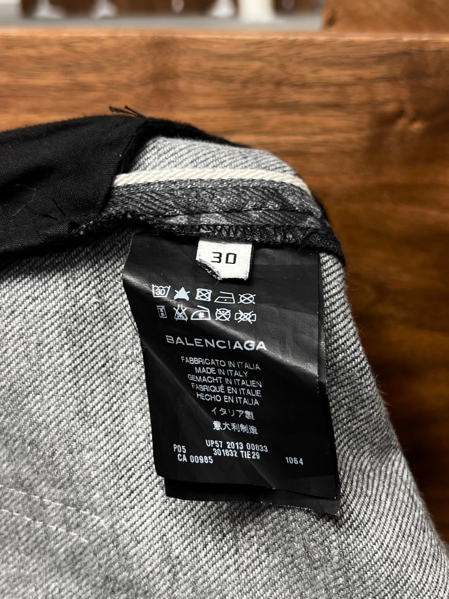 AW2013 Balenciaga ‘Scratch Lines’ Denim