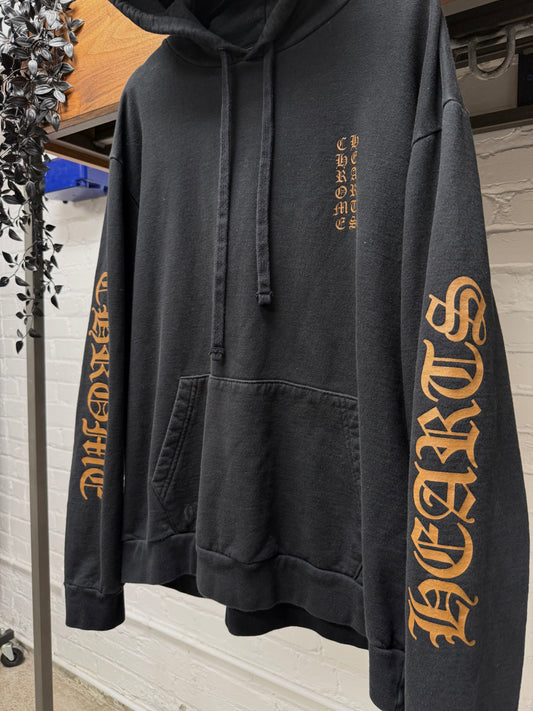 Chrome Hearts ‘Eye Chart’ Black/Orange Pullover Hoodie