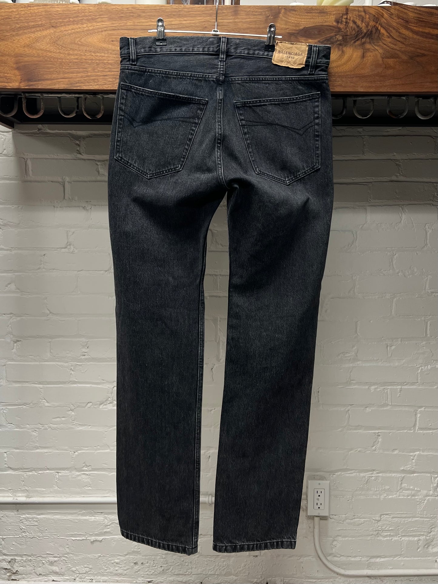 2021 Balenciaga ‘Washed Grey’ Organic Twill Denim