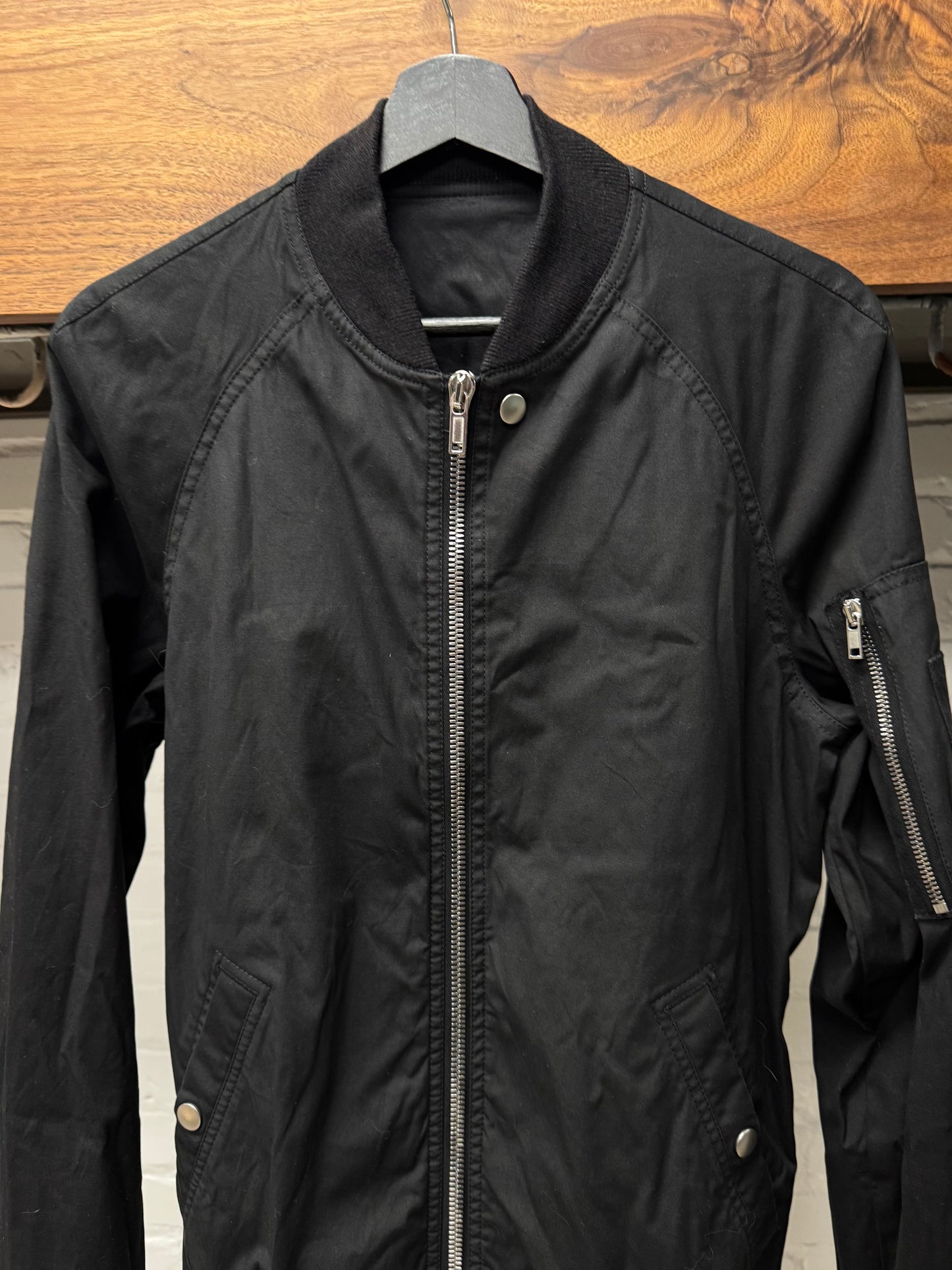 SS2018 Rick Owens ‘Dirt’ Lightweight Cotton MA-1 Bomber Jacket