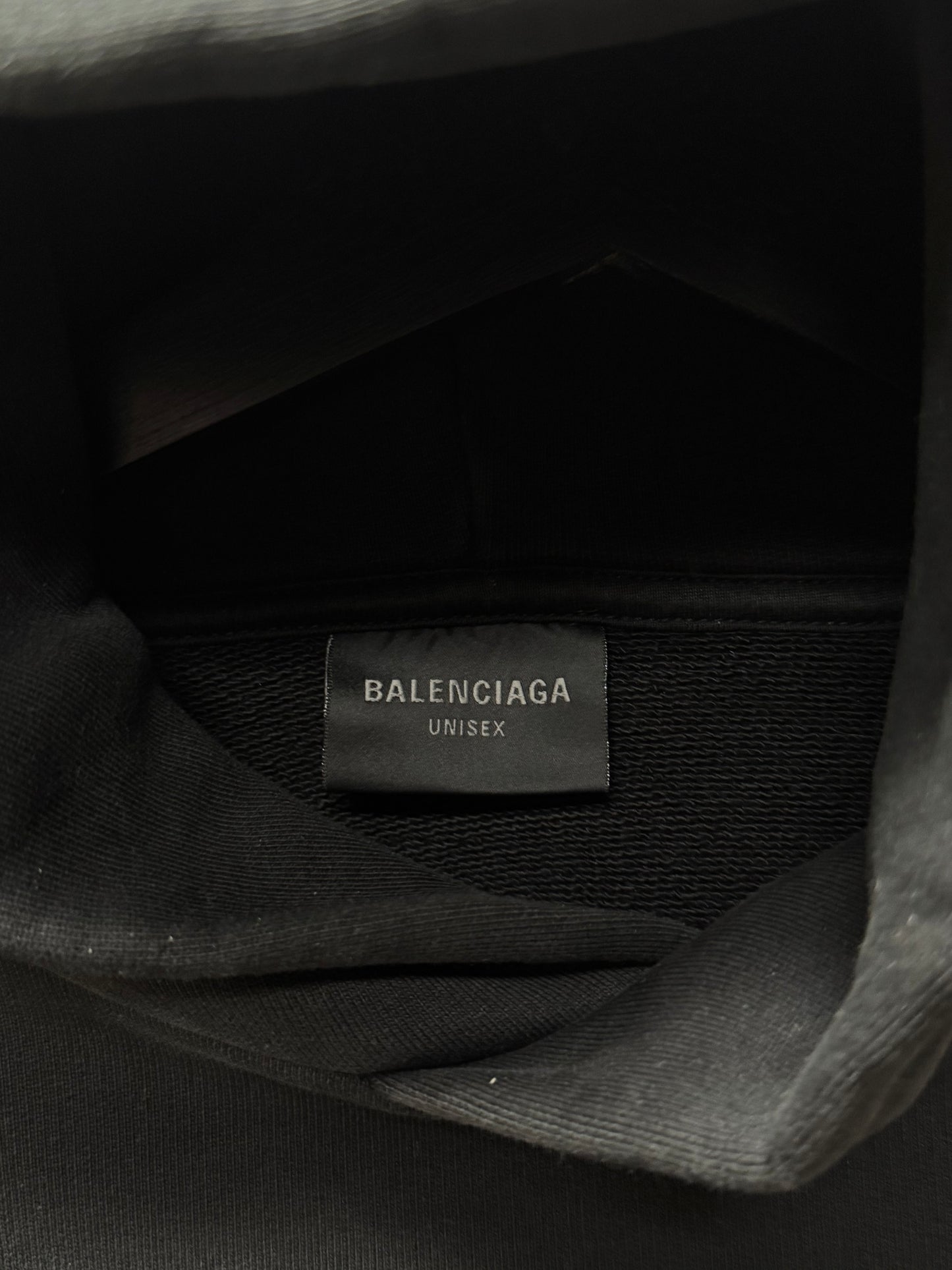2024 Balenciaga ‘Activewear’ 3M Logo Heavy Cotton Pullover Hoodie