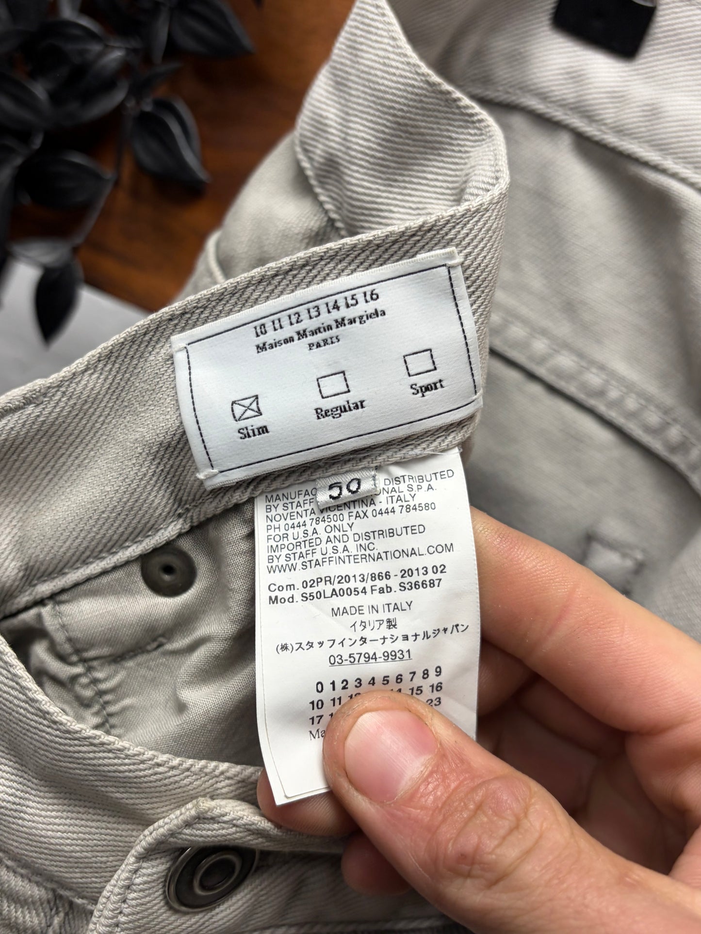 Maison Margiela ‘Gradient Fade’ Slim Cut Denim