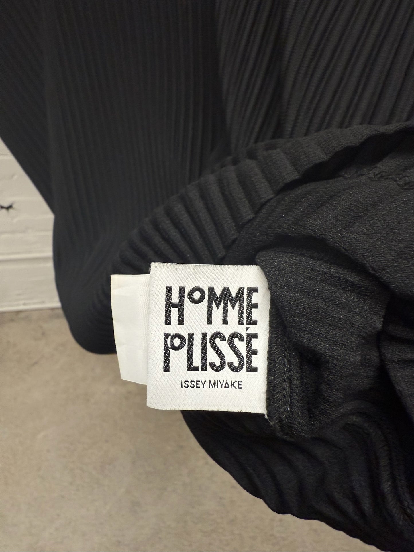 Issey Miyake Homme Plisse Black Short Sleeve T-Shirt