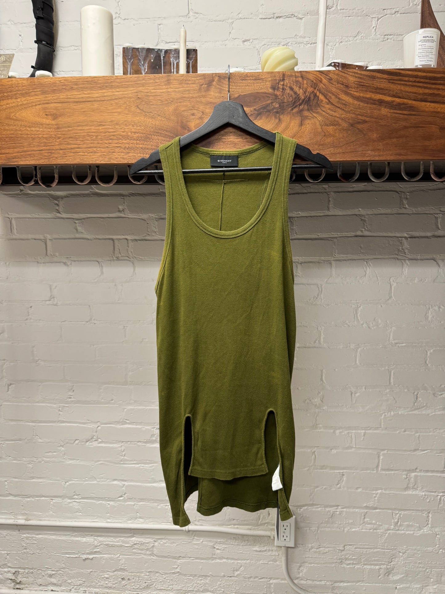Givenchy by Ricardo Tisci Ribbed Cutout’ Tank Top