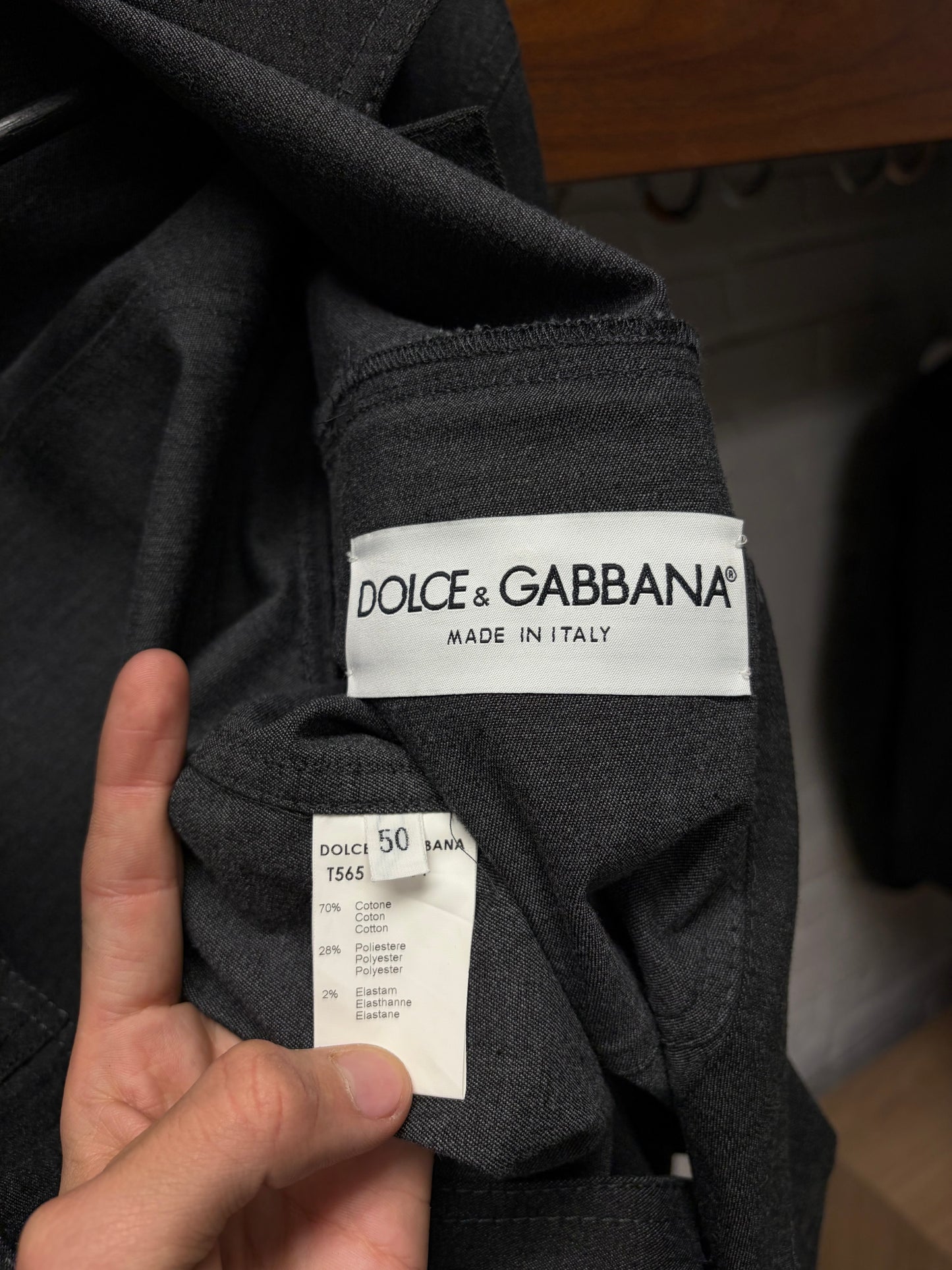 2000s Dolce & Gabbana Mainline ‘Button Snap’ Cotton Work Jacket