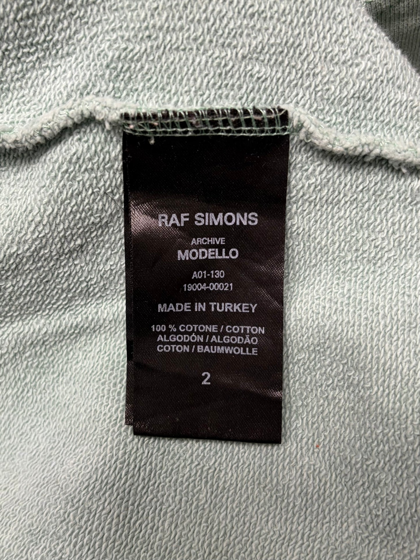 Raf Simons Archive Redux ‘Nebraska’ Mint Crewneck Sweatshirt