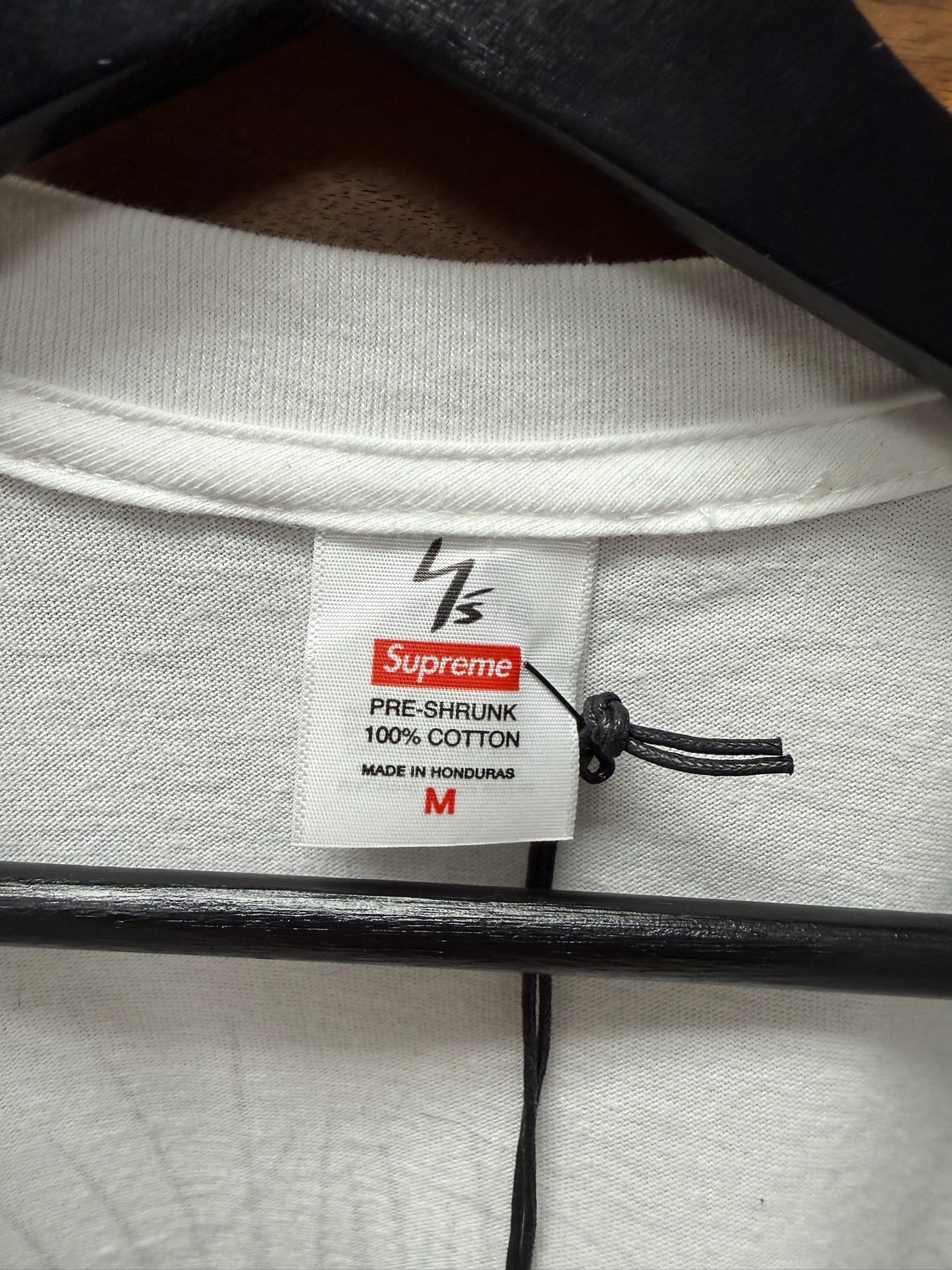 AW2025 Supreme x Yohji Yamamoto ‘Spider’ Graphic White Long Sleeve Shirt