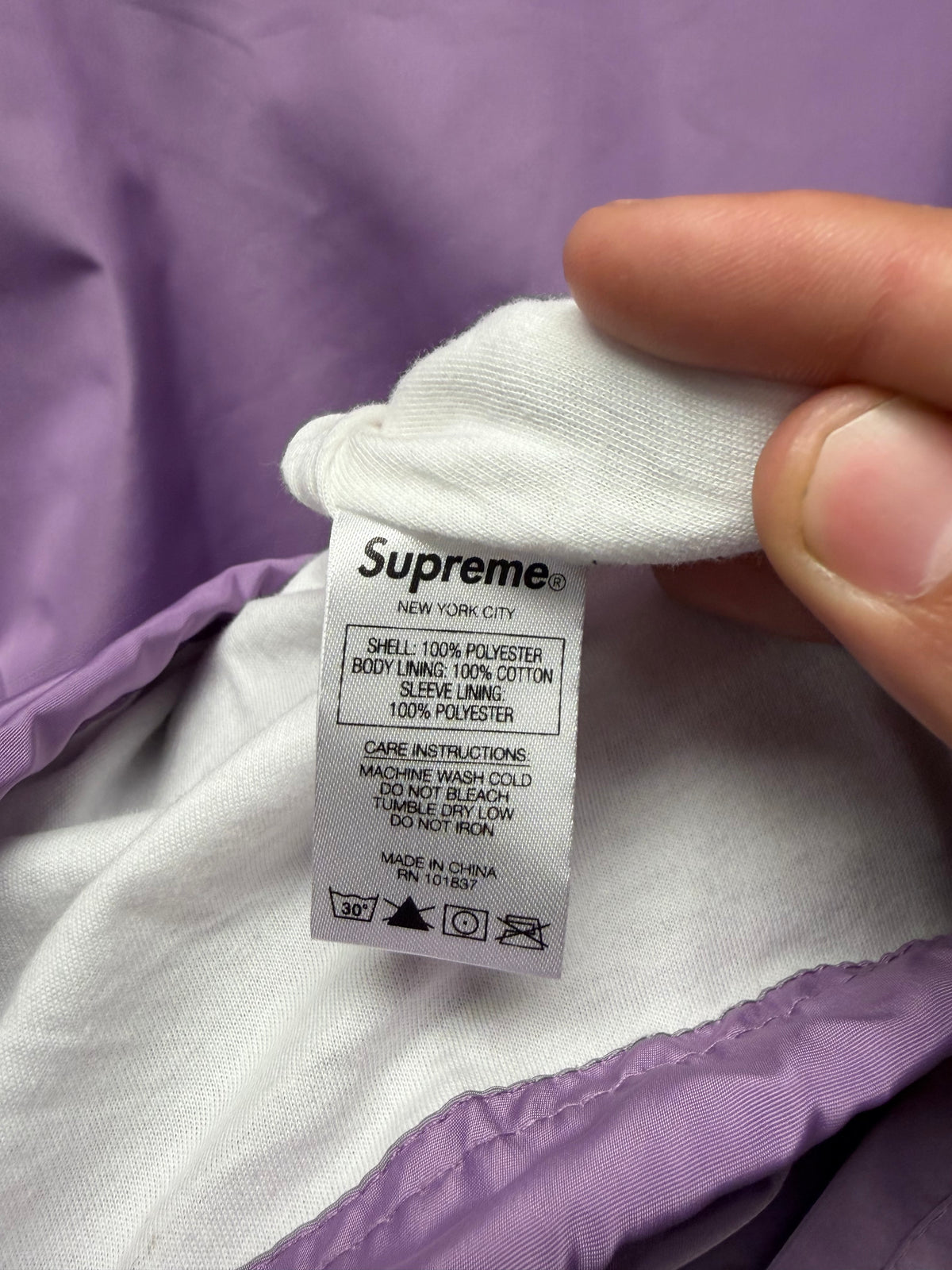 SS2018 Supreme ‘Gonz’ Purple Coaches Jacket