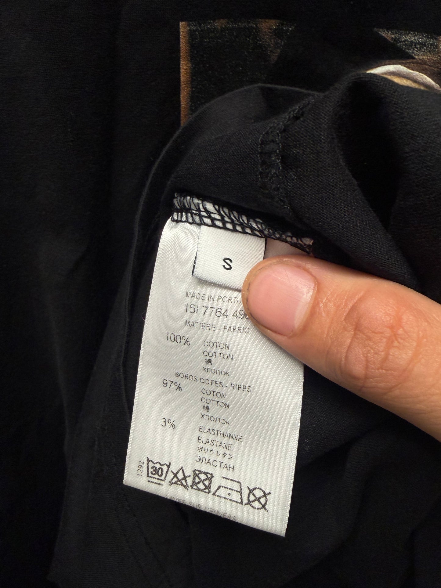 2015 Givenchy by Ricardo Tisci ‘L.A. Hand Signs’ Black Graphic T-Shirt