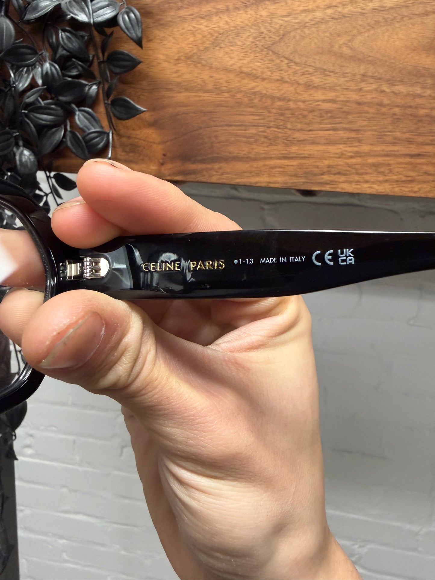 Celine ‘CL50134F’ Rounded Glossy Black Optical Glasses