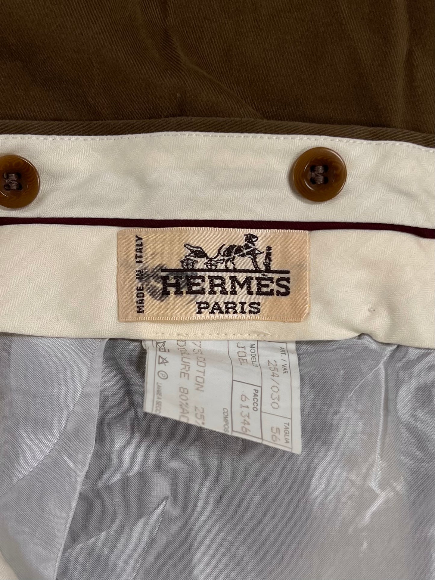 Hermes Wide Leg Brown Trousers