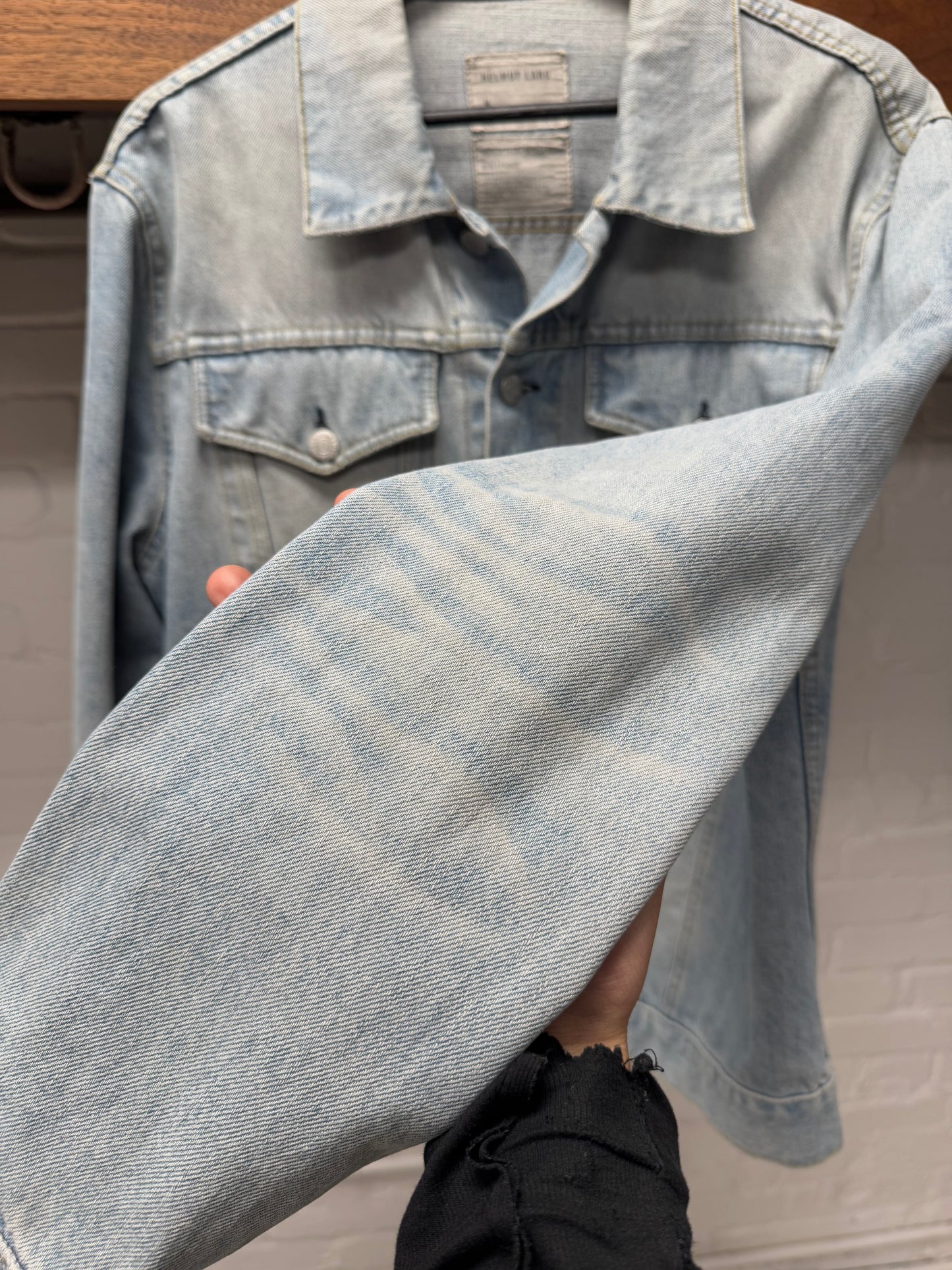 Vintage Helmut Lang ‘Faded Light Wash’ Denim Trucker Jacket