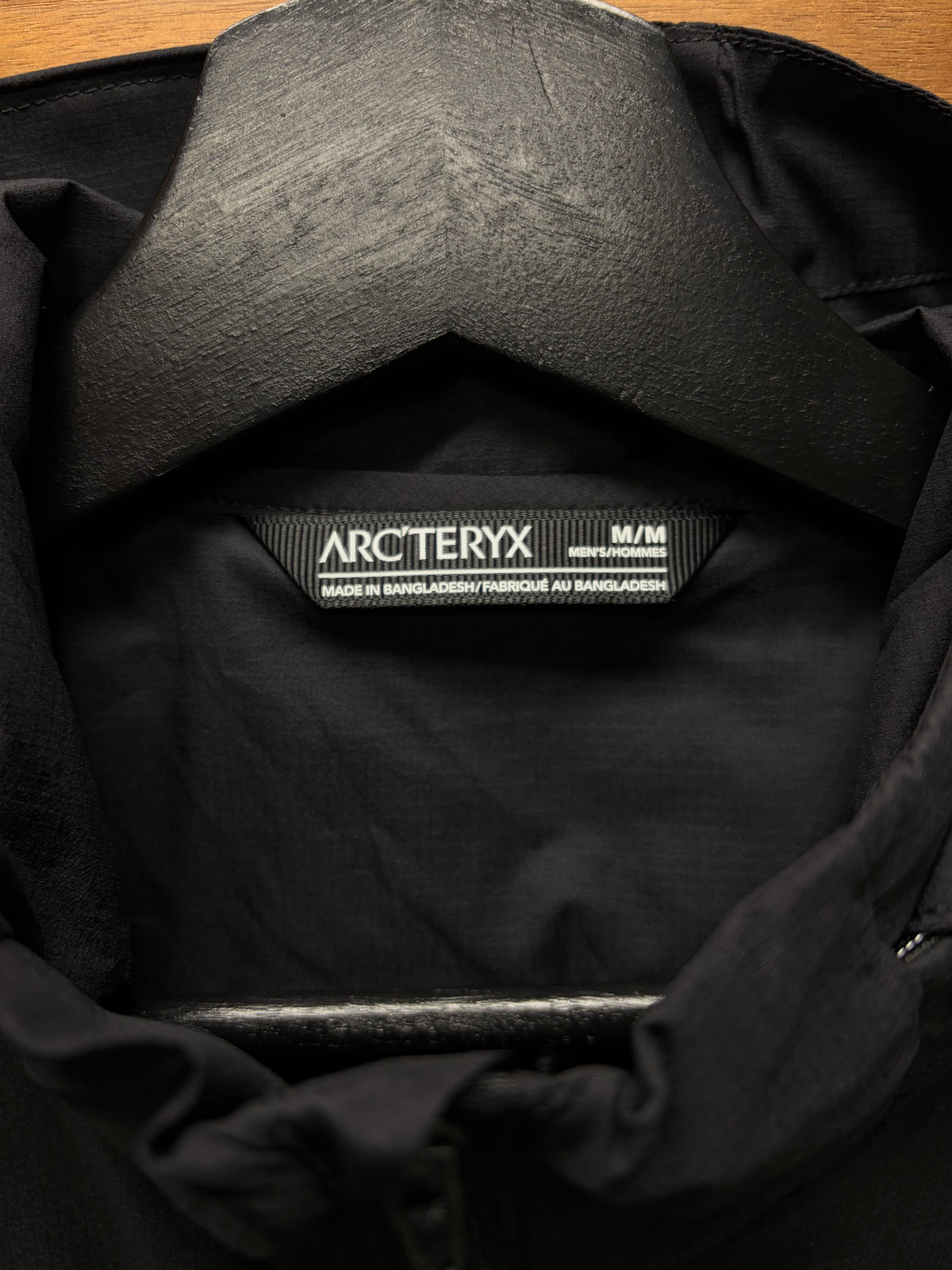Arc’teryx ‘Nodin’ Black Nylon Zip Lightweight Shell Jacket