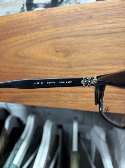 Chrome Hearts ‘Vagilante’ Plus Cross Matte Black/Silver Glasses