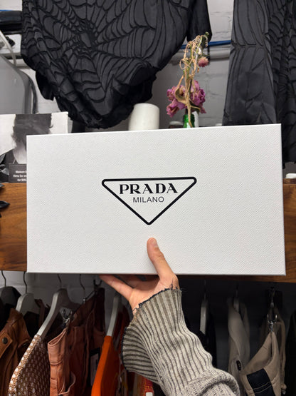 Prada Red Foam Rubber Slip-On Mules