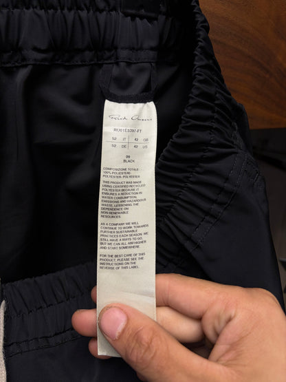 SS2025 Rick Owens ‘Hollywood’ Black ‘Boxer’ Nylon Drawstring Shorts