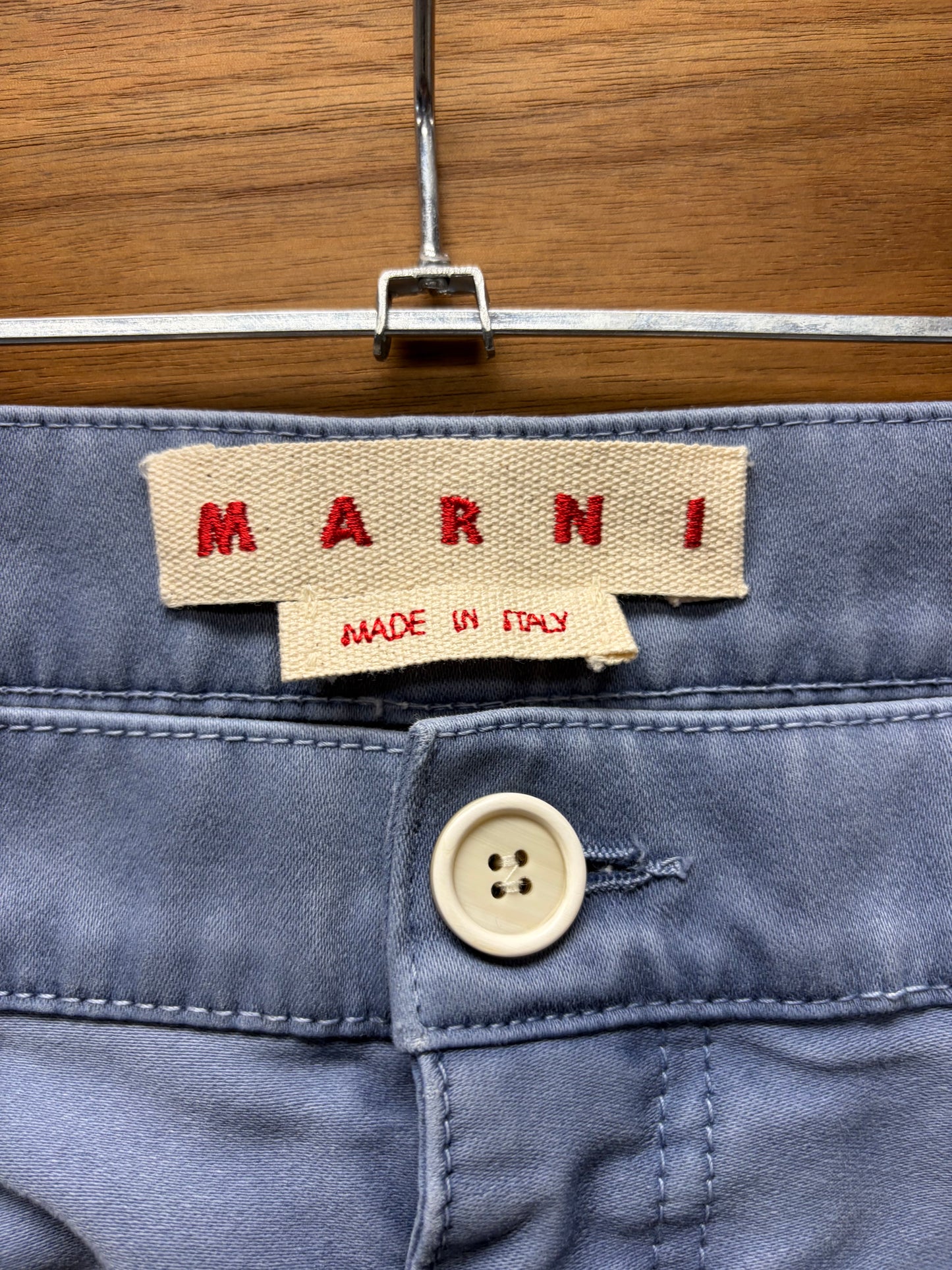 Marni ‘French Workwear Blue’ Wide Leg Straight Cut Denim