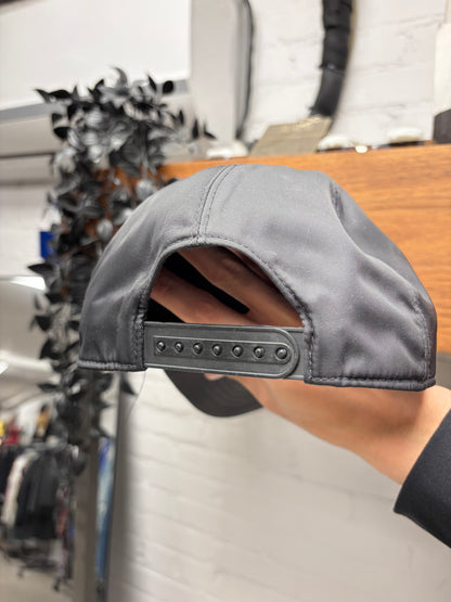 Rick Owens x Moncler Black Nylon Baseball Cap