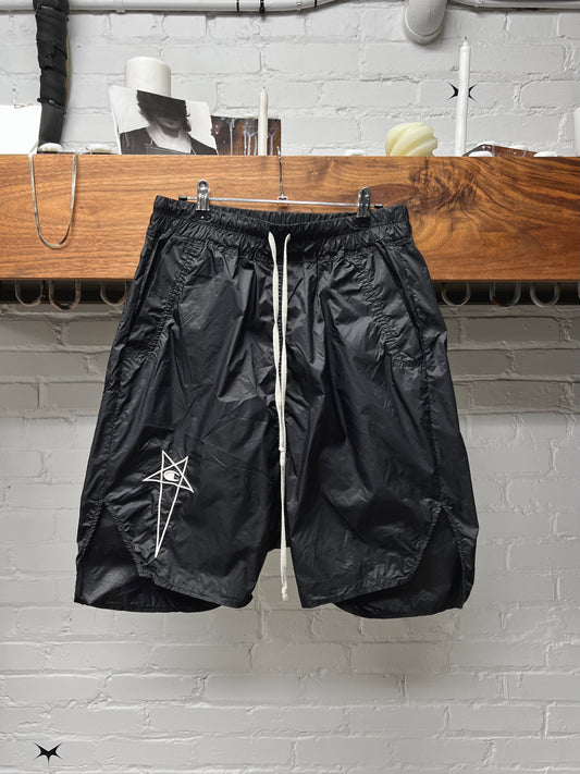 Rick Owens x Champion Black Drawstring Shorts