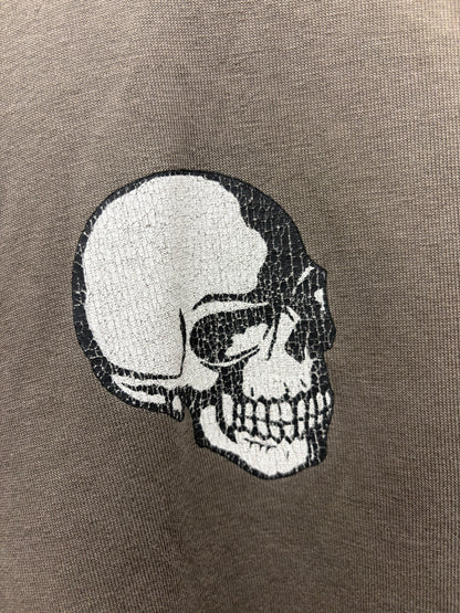 OG Number Nine Double Skull ‘The Clash’ Faded Brown Graphic T-Shirt